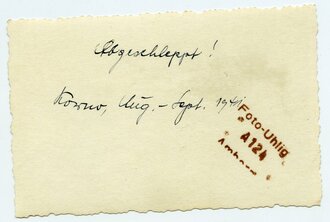 JU 88 bei der Zugverladung, Maße 5 x 9 cm