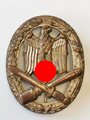 Allgemeines Sturmabzeichen, Cupal versilbert, getragenes Stück