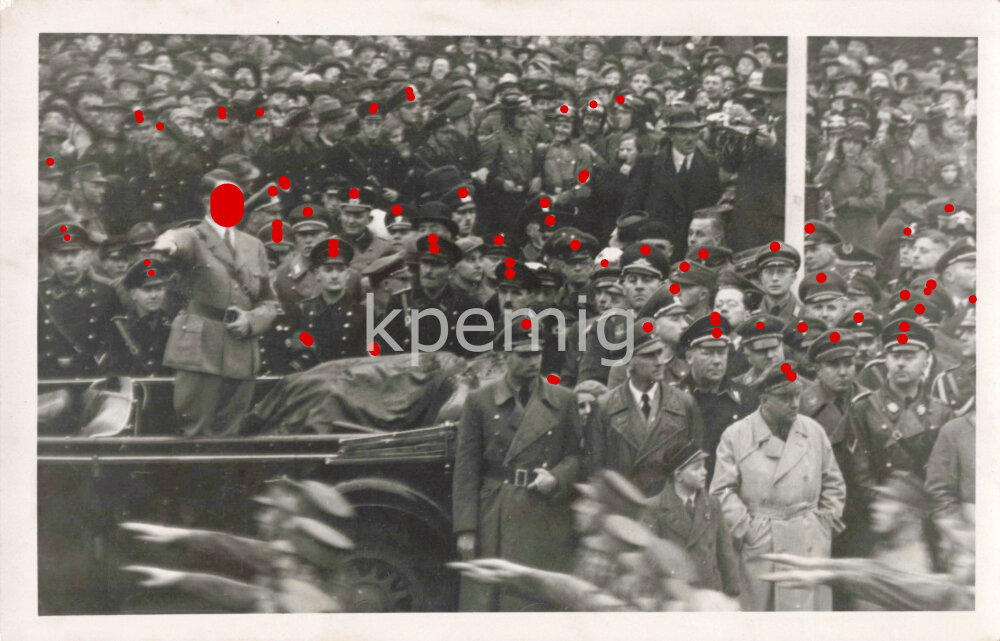 Adolf Hitler Rudolf Adolf Hitler, Rudolf Hess, Heinrich Himmler auf einer Parteiveranstal ...