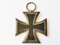 Eisernes Kreuz zweiter Klasse , HK vollständig geschwärzt, nicht markiert, Hersteller Klein u. Quenzer, mit Verleihungstüte