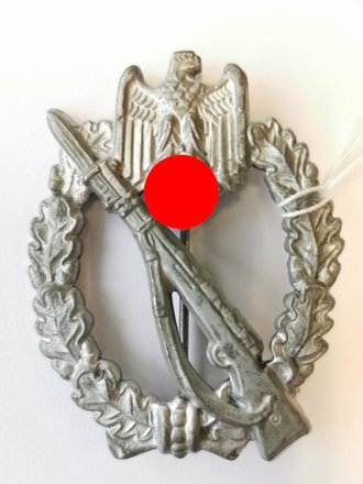 Infanterie Sturmabzeichen in Silber, Hersteller AH Aurich Dresden, Feinzink
