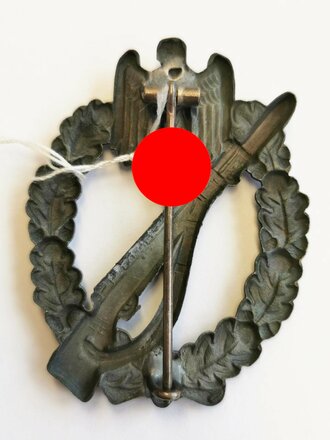 Infanterie Sturmabzeichen in Silber, hohlgeprägt, Hersteller Assmann, Feinzink