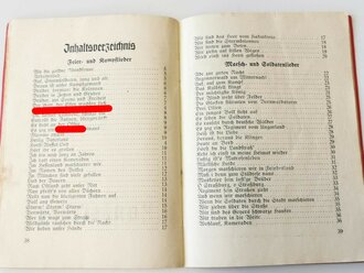 "Feier- und Kampflieder der NSDAP", undatiert, 39 Seiten