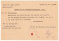 Verleihungsurkunden des Träger des Deutschen Kreuz in gold Kurt Jahnke. Das vorläufige Besitzzeugnis zum DK mit eigenhändiger Unterschrift Generalfeldmarschall Keitel