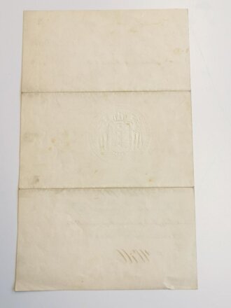 Baden, Konvolut Bestallungen, jeweils eine eigenhändige Unterschrift Kaiser Wilhelm und Friedrich von Baden