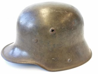 1.Weltkrieg Stahlhelm Si66. Originallack, in allen Teilen...