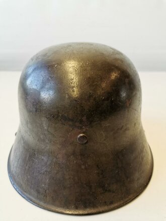 1.Weltkrieg Stahlhelm Si66. Originallack, in allen Teilen...