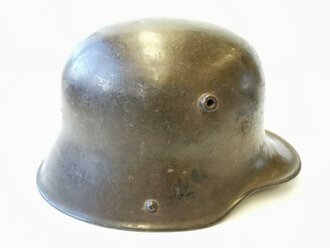 1.Weltkrieg Stahlhelm Si66. Originallack, in allen Teilen originales Stück