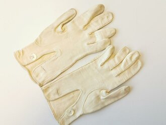 Kaiserreich, Paar weisse Handschuhe für Offiziere in gutem Zustand