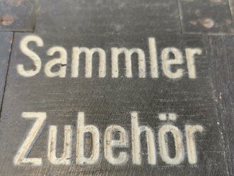 Transportbehälter für "Sammler Zubehör" datiert 1941. Guter Zustand, Originallack