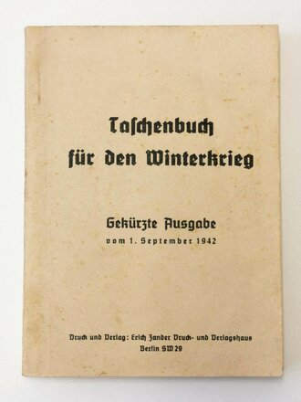 "Taschenbuch für den Winterkrieg" Ausgabe...