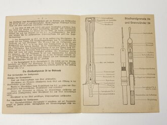 Waffentafel 14 " Stielhandgranate 24 " von 1940