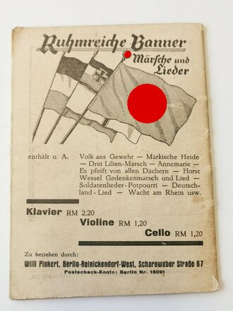 Deutschlands Liederbuch Band 2 " Sturmriemen runter"  mit 32 Seiten