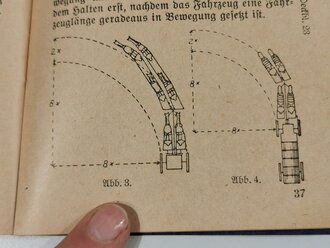 H.Dv.465/1 "Fahrvorschrift"  Heft 1 " Allgemeine Grundsätze der Fahrausbildung" Berlin 1941 mit 54 Seiten