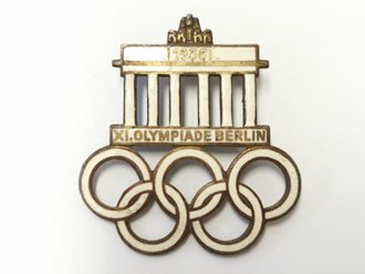 Olympische Spiele 1936 Berlin, Emailliertes Abzeichen Olympiade Berlin 1936