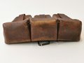 1. Weltkrieg Patronentasche, getragenes Stück, datiert 1916