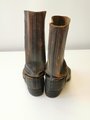 Paar Stiefel für Mannschaften der Wehrmacht, getragene Kammerstücke, Sohlenlänge 28cm