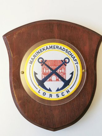 Dekorative Wandtafel "Marinekameradschaft Lorsch", Maße 18 x 19 x 1,5 cm