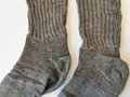 Paar Stricksocken für Angehörige der Wehrmacht, ausgegebenes Paar