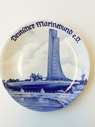 Dekorative Wandteller "Deutscher Marinebund e.V. Laboe" Hersteller: Lusa, Durchmesser: 26 cm