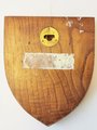 Dekorative Wandtafel "Royal Oak Scutum Regis", Maße 15 x 18 x 1,5 cm