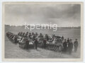 Presseaufnahme "Panzer angetreten", Maße 18 x 13 cm