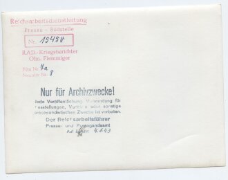 Presseaufnahme "Reichsarbeitsdienst",...