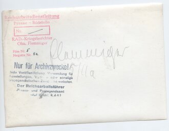 Presseaufnahme "Reichsarbeitsdienst", Maße 18 x 13 cm