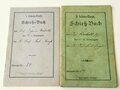 Kaiserreich, 2 Schießbücher 1. & 2. Schiess-Klasse, Infanterie Leib Regiment, datiert 1911/12