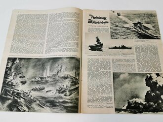 Die Kriegsmarine, Heft 11, erstes Juni - Heft 1943, "Torpedierung des Flugzeugträgers Ranger "