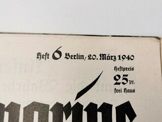 Die Kriegsmarine, Heft 6, 20. März 1940, "Fahrt nach England - Fahrt in den Tod "