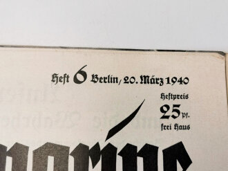 Die Kriegsmarine, Heft 6, 20. März 1940, "Fahrt...