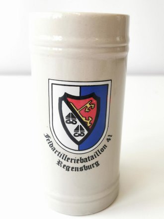 Bierkrug Bundeswehr "Feldartilleriebataillon 41 Regensburg"