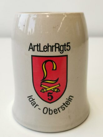 Bierkrug Bundeswehr "ArtLehrRgt5 Idar - Oberstein"