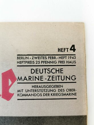 Die Kriegsmarine, Heft 4, zweites Februar - Heft 1943, "Großadmiral Dönitz"