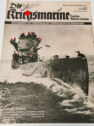 Die Kriegsmarine, Heft 20, zweites Oktober - Heft 1941, "Siegreiche Heimkehr"