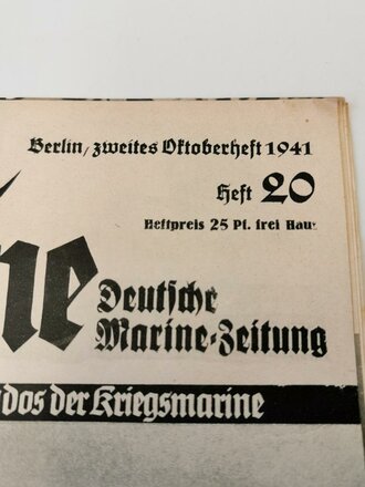 Die Kriegsmarine, Heft 20, zweites Oktober - Heft 1941, "Siegreiche Heimkehr"