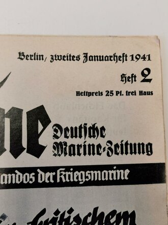 Die Kriegsmarine, Heft 2, zweites Januarheft 1941,...