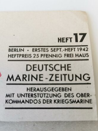 Die Kriegsmarine, Heft 17, erstes September - Heft 1942,...
