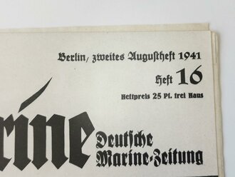 Die Kriegsmarine, Heft 16, zweites Augustheft 1941,...