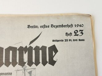 Die Kriegsmarine, Heft 23, erstes Dezemberheft 1940,...