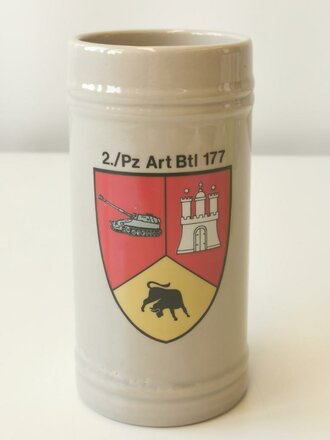 Bierkrug Bundeswehr "2./ Pz Art Btl 177"