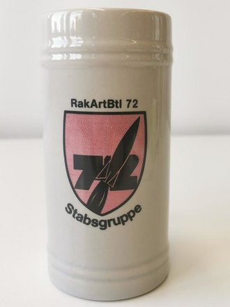 Bierkrug Bundeswehr "RakArtBtl 72 Stabsgruppe"