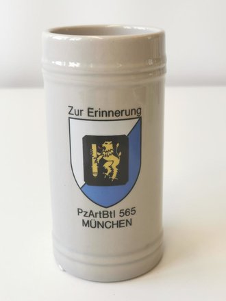 Bierkrug Bundeswehr "Zur Erinnerung PzArtBtl 565 München"