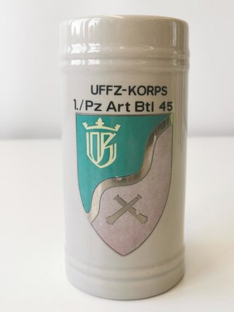 Bierkrug Bundeswehr "Uffz-Koprs 1./ Pz Art Btl 45"