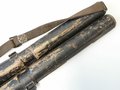 Laufschützer  für Ersatz Maschinengewehrlauf MG34 der Wehrmacht. Originallack Luftwaffenblau, darunter sandfarbener Originallack