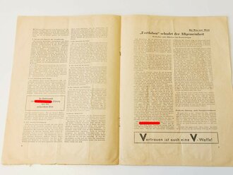"Der Politische Soldat" - Politischer und kultureller Informationsdienst für den Einheitsführer, Folge 14 Oktober 1944