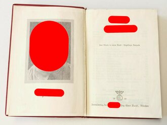 Adolf Hitler "Mein Kampf" rote "Tornisterausgabe" mit Widmung von 1941