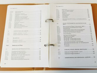Bundeswehr "TDv 7360/016-13 Teil1-2-3 Einbau- und Geräteausstattung Feldküchenrüstsatz, Leicht gebraucht, 187 Seiten, 1 Stück
