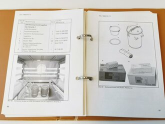 Bundeswehr "TDv 7360/016-13 Teil1-2-3 Einbau- und Geräteausstattung Feldküchenrüstsatz, Leicht gebraucht, 187 Seiten, 1 Stück